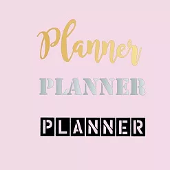 Термотрансферная наклейка "Planner", 3 шт (Scrapmama)