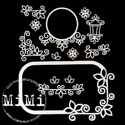 Набор украшений из чипборда "Ажур. Узор" (MiMi Design)