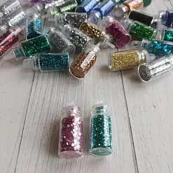 Глиттер в баночке "Микс", 2х1 см, 2 шт Глиттер в баночке "Микс", 2х1 см, 2 шт