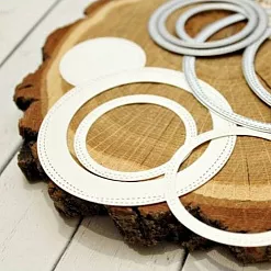 Нож "Круги с изогнутой прострочкой", 9,8 см (AgiArt)