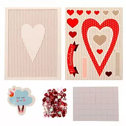 Набор для создания открытки-шейкера "С любовью!" (АртУзор) Набор для создания открытки-шейкера "С любовью!" (АртУзор)