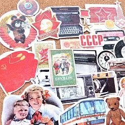 Набор высечек из бумаги "СССР. Пионерский значок", 31 шт (ScrapMania)
