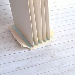 Переплет на 6 разворотов, с листами 15х15, цвет голубой, шаг 1 см