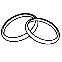 Штамп "Свадебные кольца 2" (Студия "Елена")