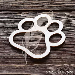 Заготовка для тиснения "Собачья лапа" (ArtLines)