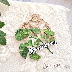 Нож "Листья леса. Гинкго", 6,6х7,2 см (ScrapMania) Нож "Листья леса. Гинкго", 6,6х7,2 см (ScrapMania)