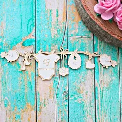 Украшение из чипборда "Гирлянда. Детская" (ScrapКрым)