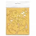 Набор бумажных высечек "Флора", цвет золотой (Chipboards) Набор бумажных высечек "Флора", цвет золотой (Chipboards)