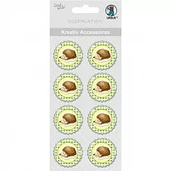 Наклейки объемные "Ежики" (Ursus)