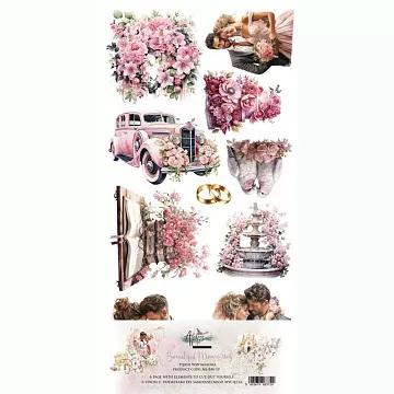 Набор бумаги 15х30 см "Beautiful Memories. Для вырезания", 6 листов (Alchemy of Art)