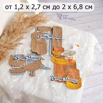 Нож "Море. Пеньки на пирсе", 2х6,8 см (ScrapMania)