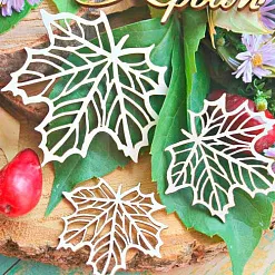 Набор украшений из чипборда "Кленовые листья 2" (ScrapКрым)