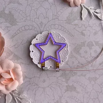 Подсветка "Звезда синяя", светящаяся фигурка, сменная батарейка (ScrapIllumination)