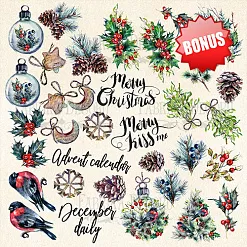 Набор бумаги 30х30 см "The spirit of Christmas", 10 листов (Фабрика Декору) Набор бумаги 30х30 см "The spirit of Christmas", 10 листов (Фабрика Декору)