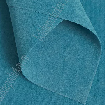 Отрез замши А4 "Двухсторонняя. Бирюзовый"