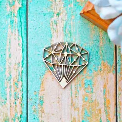 Украшение из чипборда "Бриллиант" (ScrapКрым)