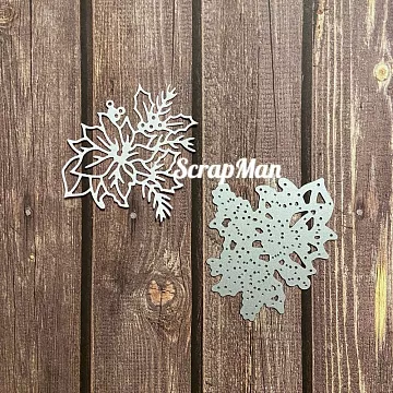 Нож "Пуансеттия", 7,6х6,3 см (Scrapman)