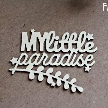 Украшение из чипборда "My little paradise 1249" (Fantasy)