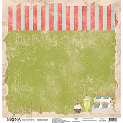 Бумага "Ретро кафе. Магазин сладостей" (MonaDesign)