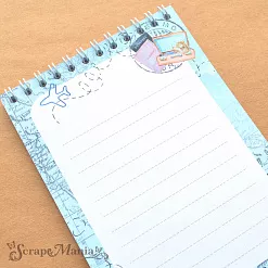 Блокнот на пружине А6 "Записки путешественника", 16 листов (ScrapMania)