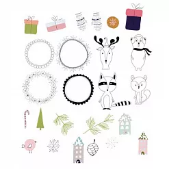 Набор вырубок "Время снежинок" (Polkadot)