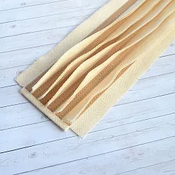 Переплет на 6 разворотов, цвет крафт, длина 30 см, шаг 1 см