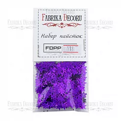 Набор пайеток "Звезды. Фиолет" (Фабрика Декору)