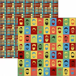 Набор бумаги 30х30 см "Hipster", 12 листов (Ciao bella)