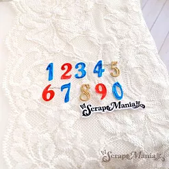 Нож "Цифры. Пухлые", 3,5х6 см (ScrapMania)