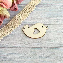 Украшение из чипборда "Птичка" (АртМаркет)