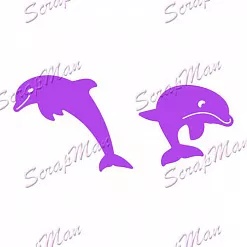 Набор ножей для вырубки "Дельфины" (Scrapman)