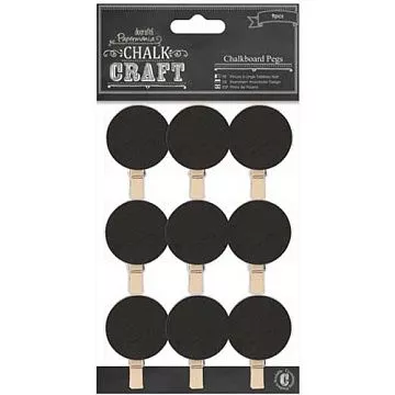 Набор деревянных украшений "Мелом. Прищепки круги" (DoCrafts)