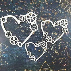 Шейкер "Сердечко с шестеренками. Большой", 9х9,6 см (CraftStory)