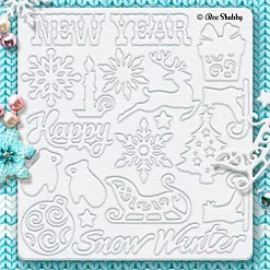 Набор украшений из чипборда "Hello, winter!" (Bee Shabby)