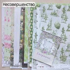 БРАК Комплект бумаги 30х30 см, 14 шт и блокнот