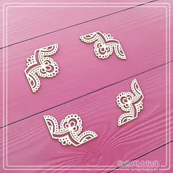 Чипборд "Кружевные уголки 2", 3,1х3,1 см (СкрапМагия) Чипборд "Кружевные уголки 2", 3,1х3,1 см (СкрапМагия)