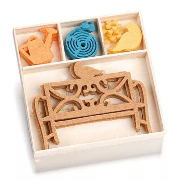 Набор украшений из фетра в коробочке "Садовая скамейка" (Knorr Prandell)