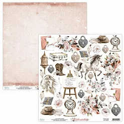 Набор бумаги 15х15 см "Florabella", 24 листа (Mintay) Набор бумаги 15х15 см "Florabella", 24 листа (Mintay)