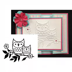 Папка для тиснения А6 "Две совы" (Darice) Папка для тиснения А6 "Две совы" (Darice)