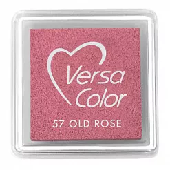 Подушечка чернильная пигментная Versacolor, размер 2,5х2,5 см, цвет зрелая роза