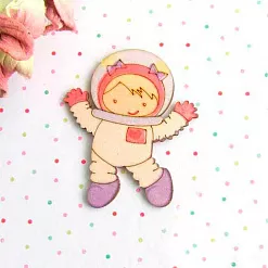 Украшение из чипборда "Девочка космонавт" (АртМаркет)