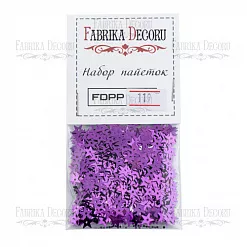 Набор пайеток "Звезды. Сливовые" (Фабрика Декору) Набор пайеток "Звезды. Сливовые" (Фабрика Декору)