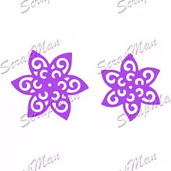 Набор ножей "Цветочки" (Scrapman)