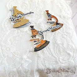 Нож "Школьная жизнь. Микроскоп", 3,5х5,1 см (ScrapMania)