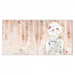 Набор заготовок для открыток 15х15 см с конвертами "Santoro's Willow", 12 шт (DoCrafts)