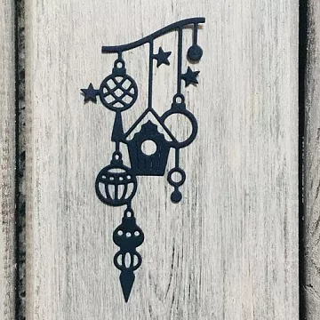 Нож "Новогодняя гирлянда 2", 11х4,6 см (ArtScrap)