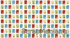 Наклейки Travel Алфавит (Making Memories)