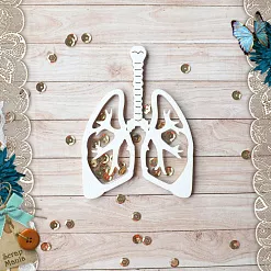 Чипборд "Спасибо, доктор! Шейкер. Легкие маленькие" (ScrapMania) Чипборд "Спасибо, доктор! Шейкер. Легкие маленькие" (ScrapMania)