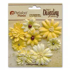 Набор объемных цветов "Желтые" (Petaloo)