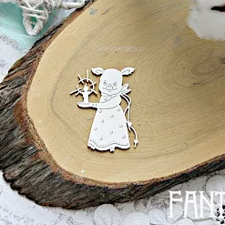 Украшение из чипборда "Свинка 654" (Fantasy)